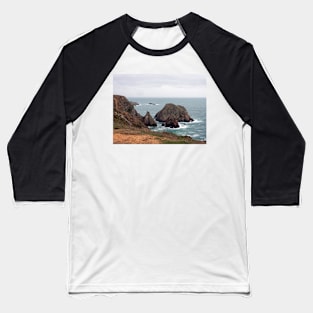 Alderney coastline, Channel Islands Baseball T-Shirt